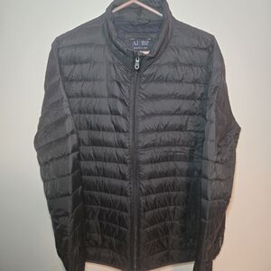 Armani Jeans Men's Navy Puffer Jacket Size 56